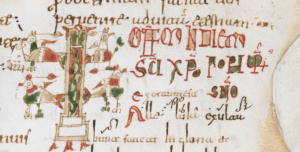 The start of the office for saint Christopher in an eleventh-century Spanish manuscript (BL Add 30845).